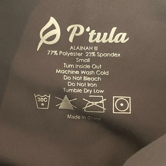 P’tula Alainah III Pocket Legging Women’s size Small Plum Gray Color Soft! - Picture 5 of 6